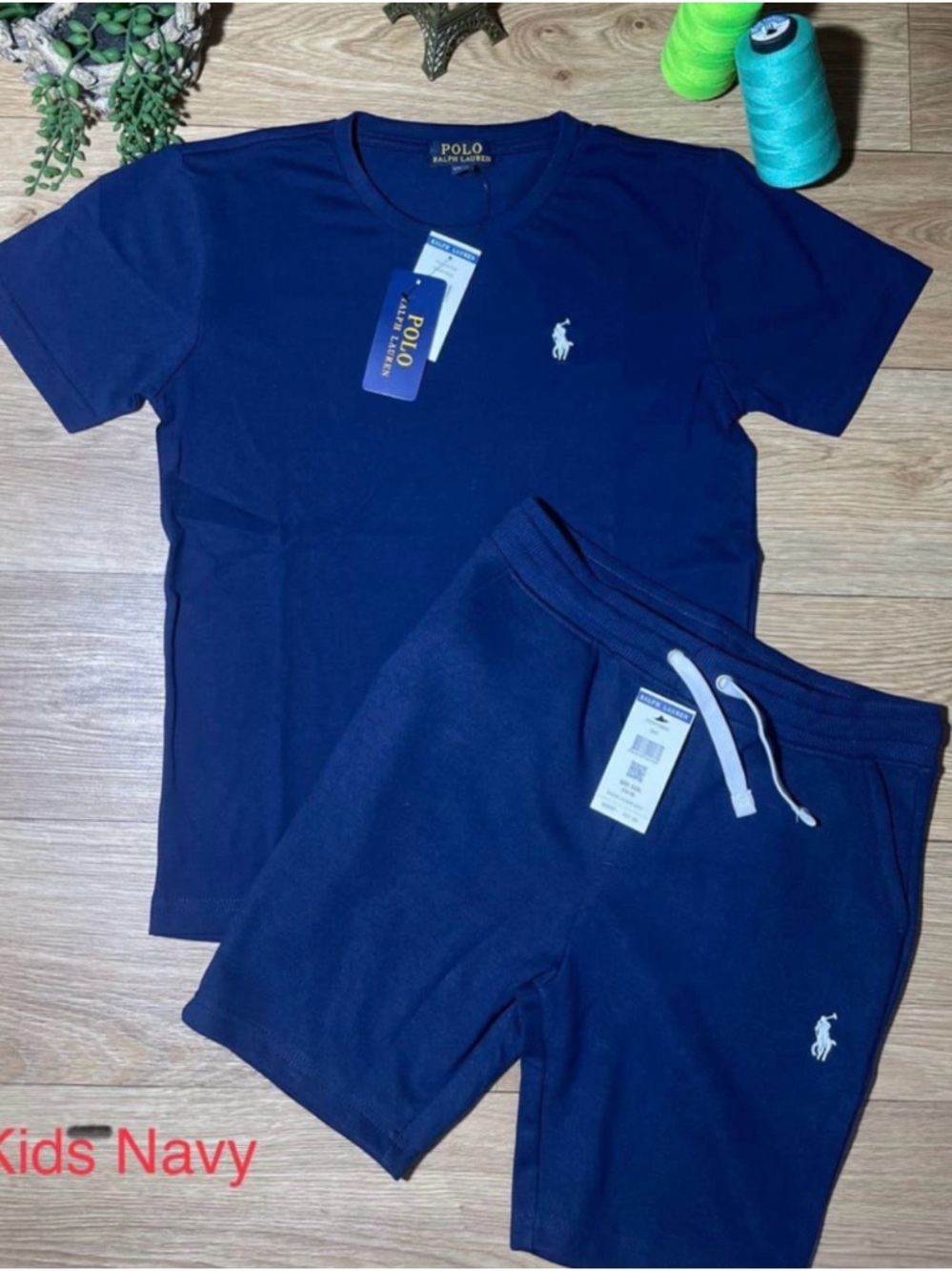 Polo by Ralph Lauren Kids Navy Short Set